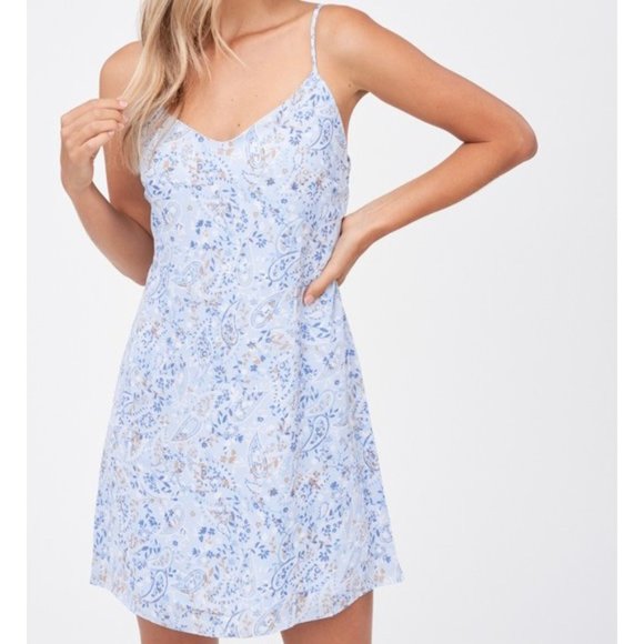 The Wild Clover Dresses & Skirts - ❌SOLD OUT❌ RIPTIDE PAISLEY PRINT SLIP DRESS